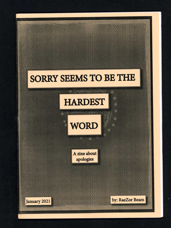 Sorry Seems To Be The Hardest Word