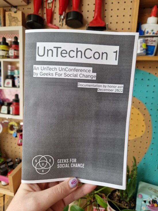 UnTechCon 1: An UnTech UnConference documentation zine (free, donations welcome)