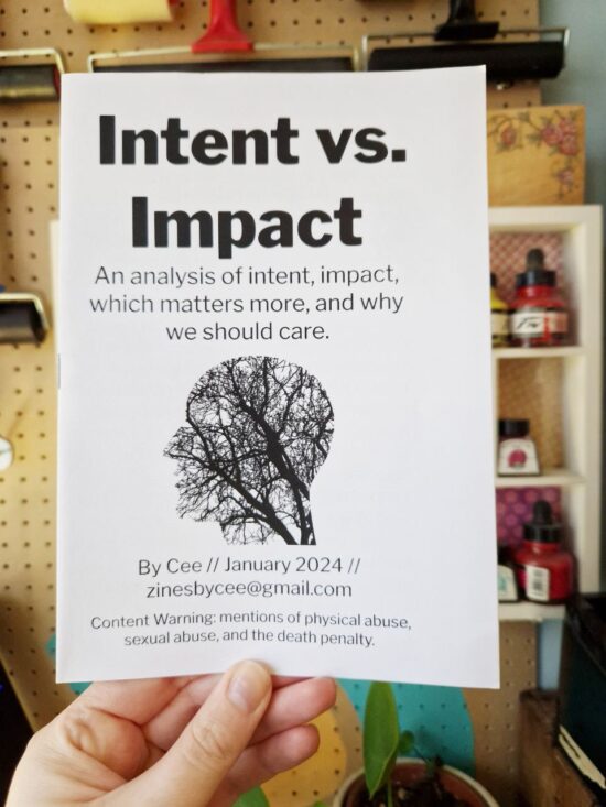 Intent vs. Impact (free, donations welcome)