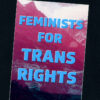 zine346 Feminists For Trans Rights sticker (BIG ONES)