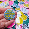 Pay Working Class Artists (38mm riso badge)