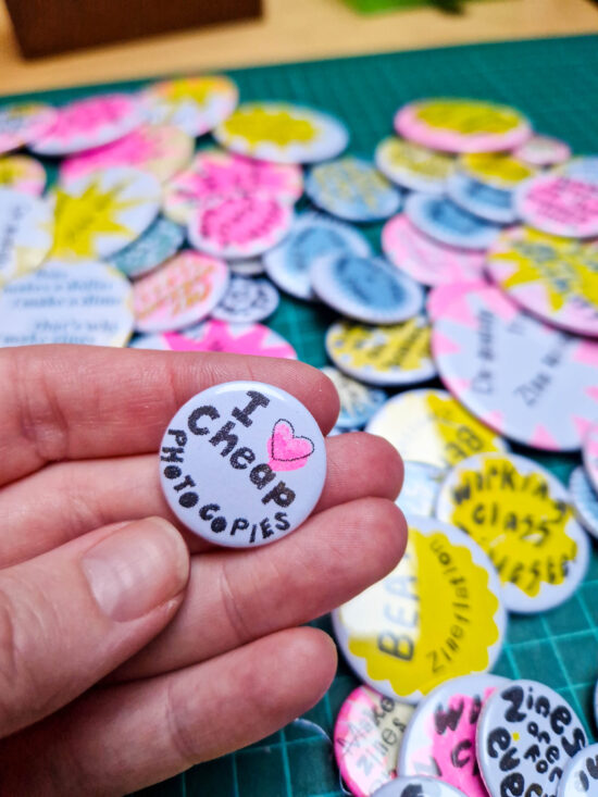 2025-09-15 18.03.53 I love Cheap Photocopies (25mm riso badge)