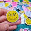 Beat Zineflation (38mm riso badge)