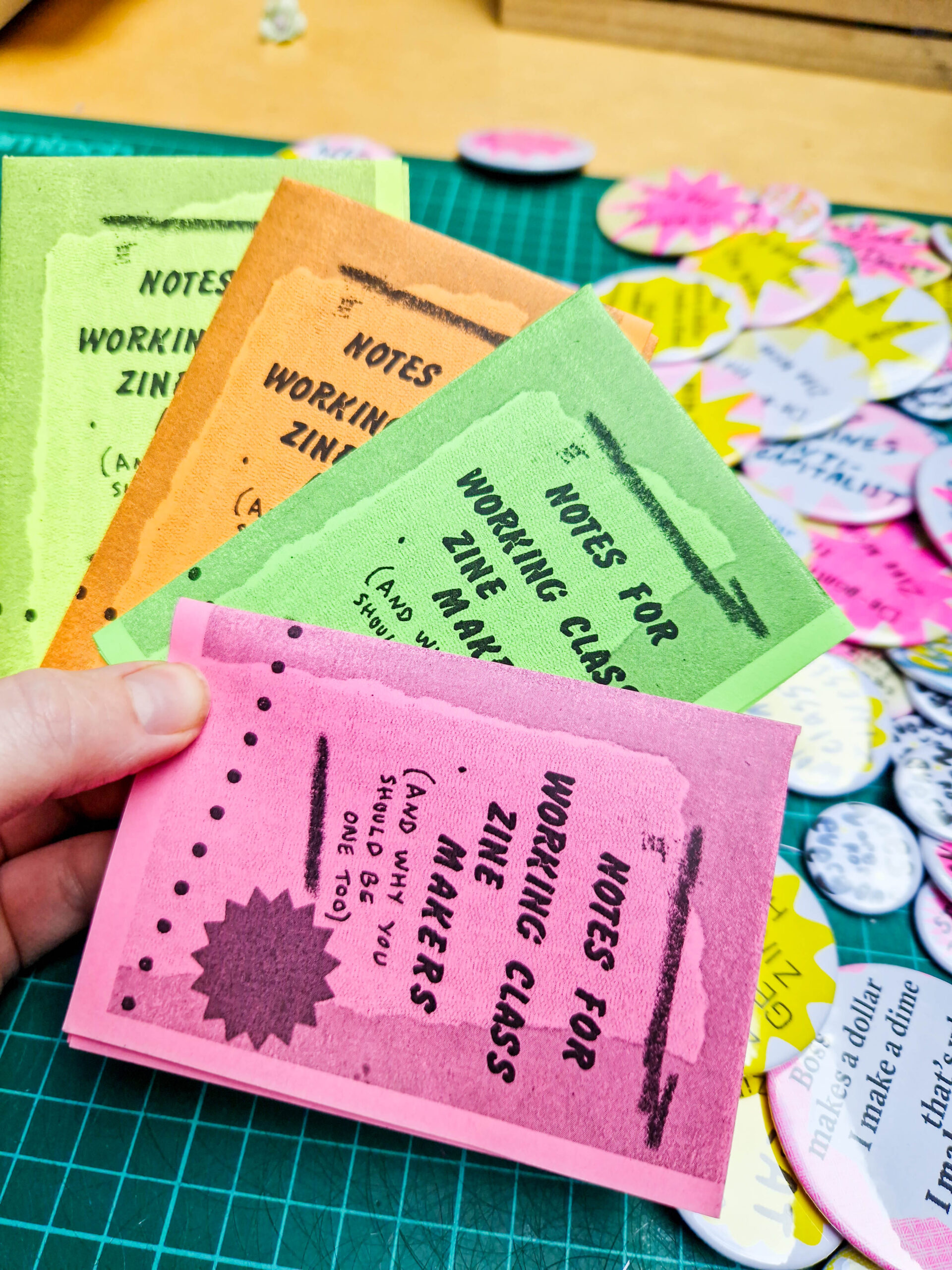 Notes for Working Class Zine Makers (sliding scale pricing)